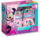 Minnie set rolschaatsen en beschermende kleding - - mn432035 - met elleboog- en kniebeschermers - roze