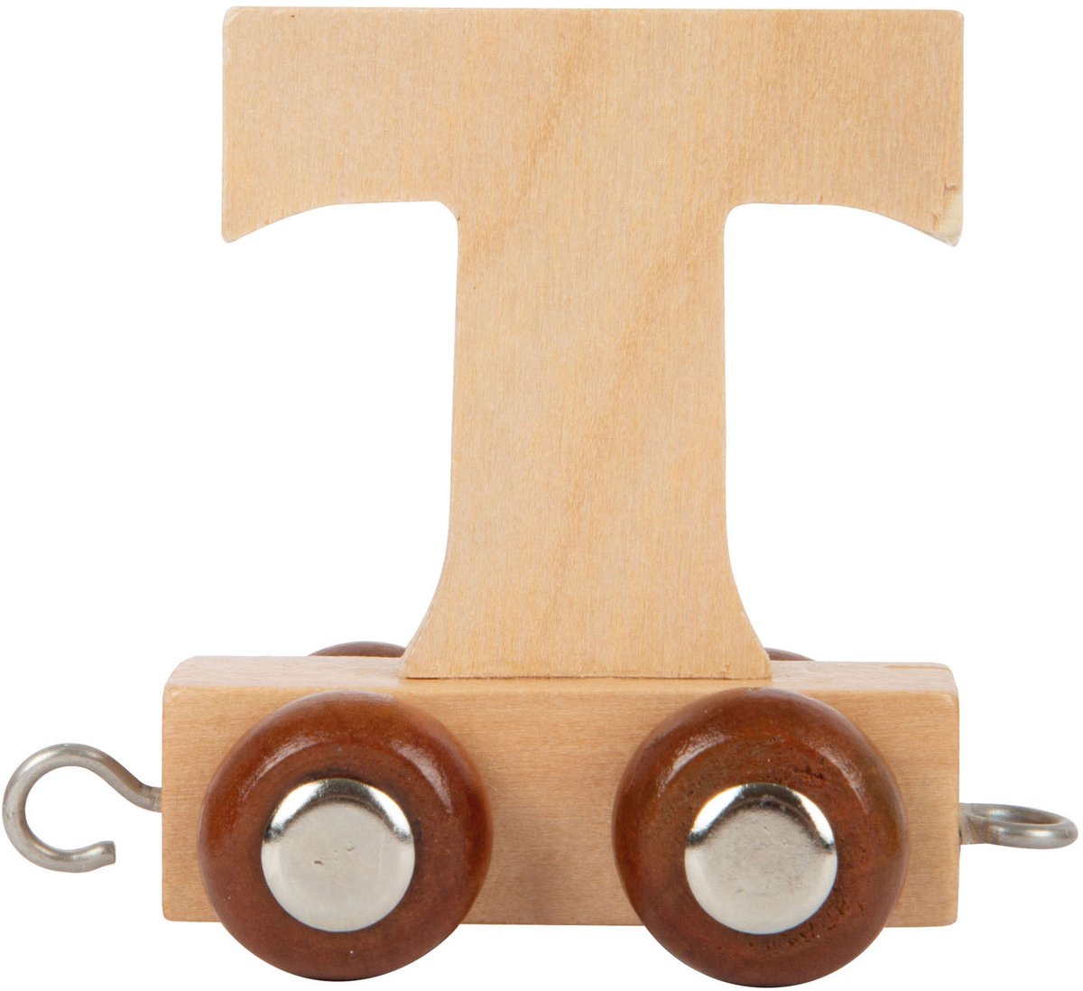 Small foot - houten lettertrein - t - 12 stuks