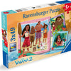 Ravensburger puzzel vaiana 2 op naar nieuwe avonturen! - legpuzzel - 3x49 stukjes