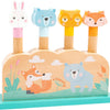 Small foot - houten motoriek vorm insteekspel bosdieren, 5dlg.