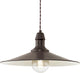 Eglo stockbury - hanglamp - 1 lichts - ø360mm. - antiek bruin, beige