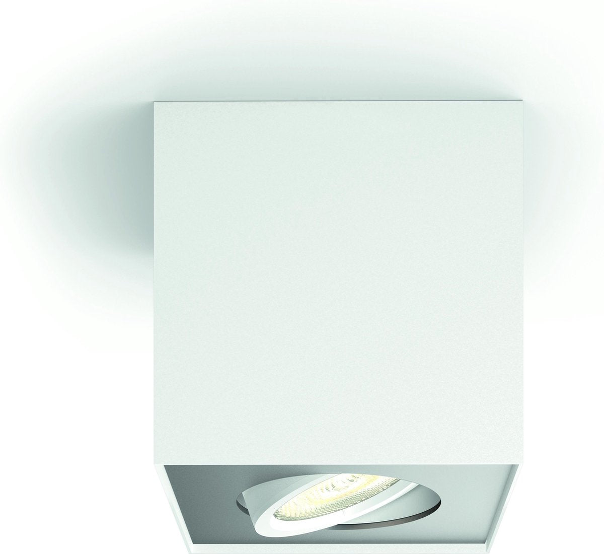 Philips led philips box opbouwspot - 1-lichts - wit