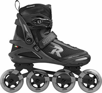 Roces pic tif 80 skeelers – 4x80mm wielen – fitness inline skates – zwart grijs – maat 39