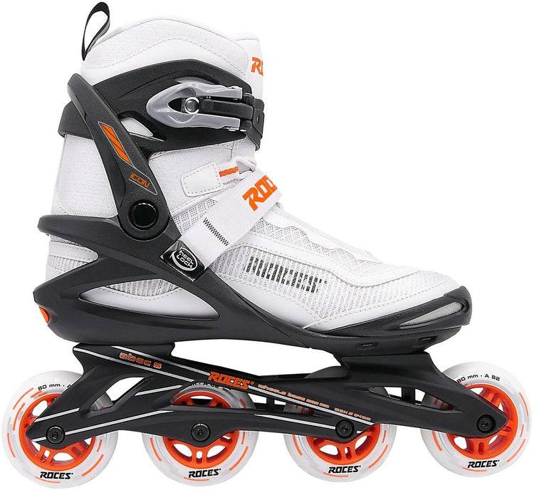 Roces icon x 80 skeelers - inline skates - wit oranje - maat 39