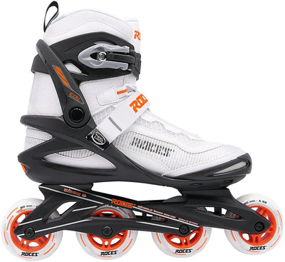 Roces icon x 80 skeelers - inline skates - wit oranje - maat 41