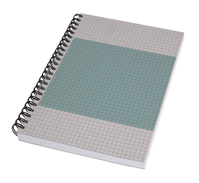 Sigel notitieboek quicknote a5 spiraal light blue geruit softcover 160 pagina's 80 grams