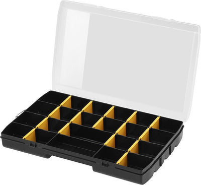 Stanley stst81681-1 - gereedschapsorganizer - 14 inch - uitneembare schotten - transparant deksel
