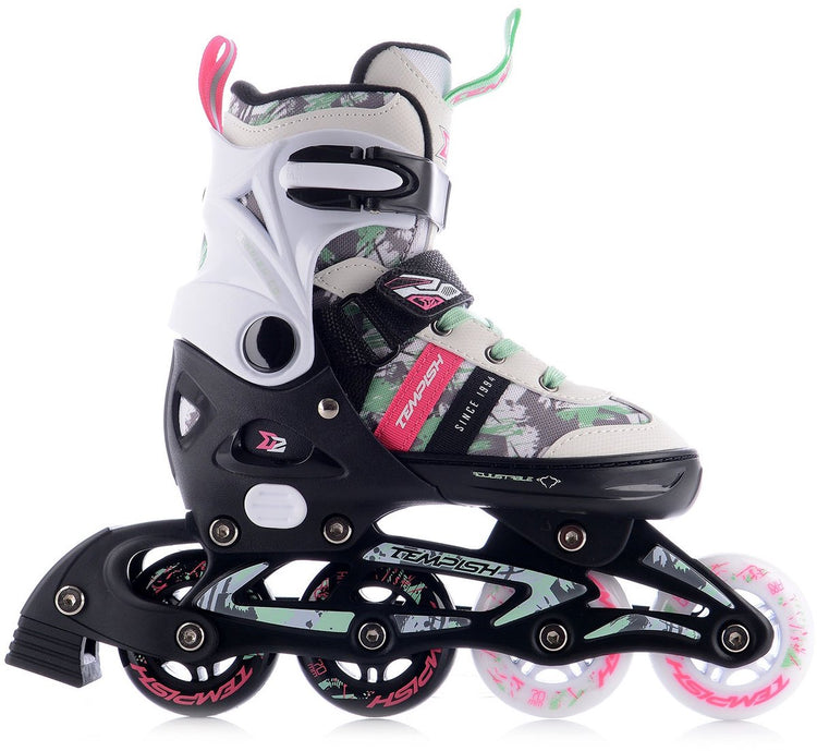 Tempish dasty 2 skeelers - inline skates - verstelbaar - kinderen - wit - maat 37-40