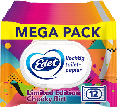 Edet vochtig wc papier limited edition - 12 x 42 = 504 vellen