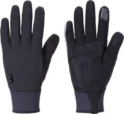 Bbb cycling controlzone fietshandschoenen winter - 5 - 10 ℃ - winddichte wielrenhandschoenen heren dames - sporthandschoenen - touchscreen compatibel - zwart - maat m- bwg-36