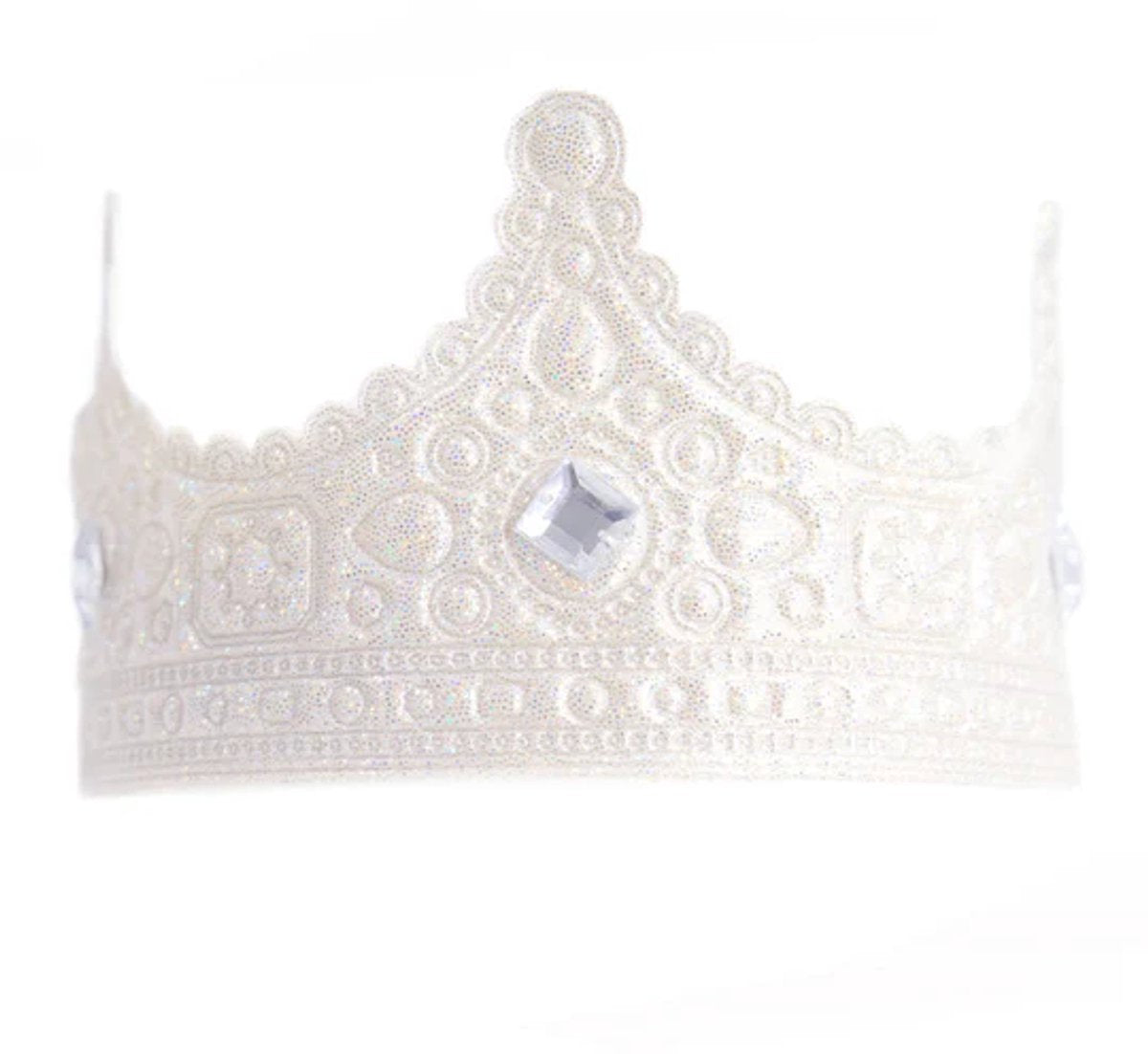 Little adventures - zilveren royal kroon – zachte kinderkroon