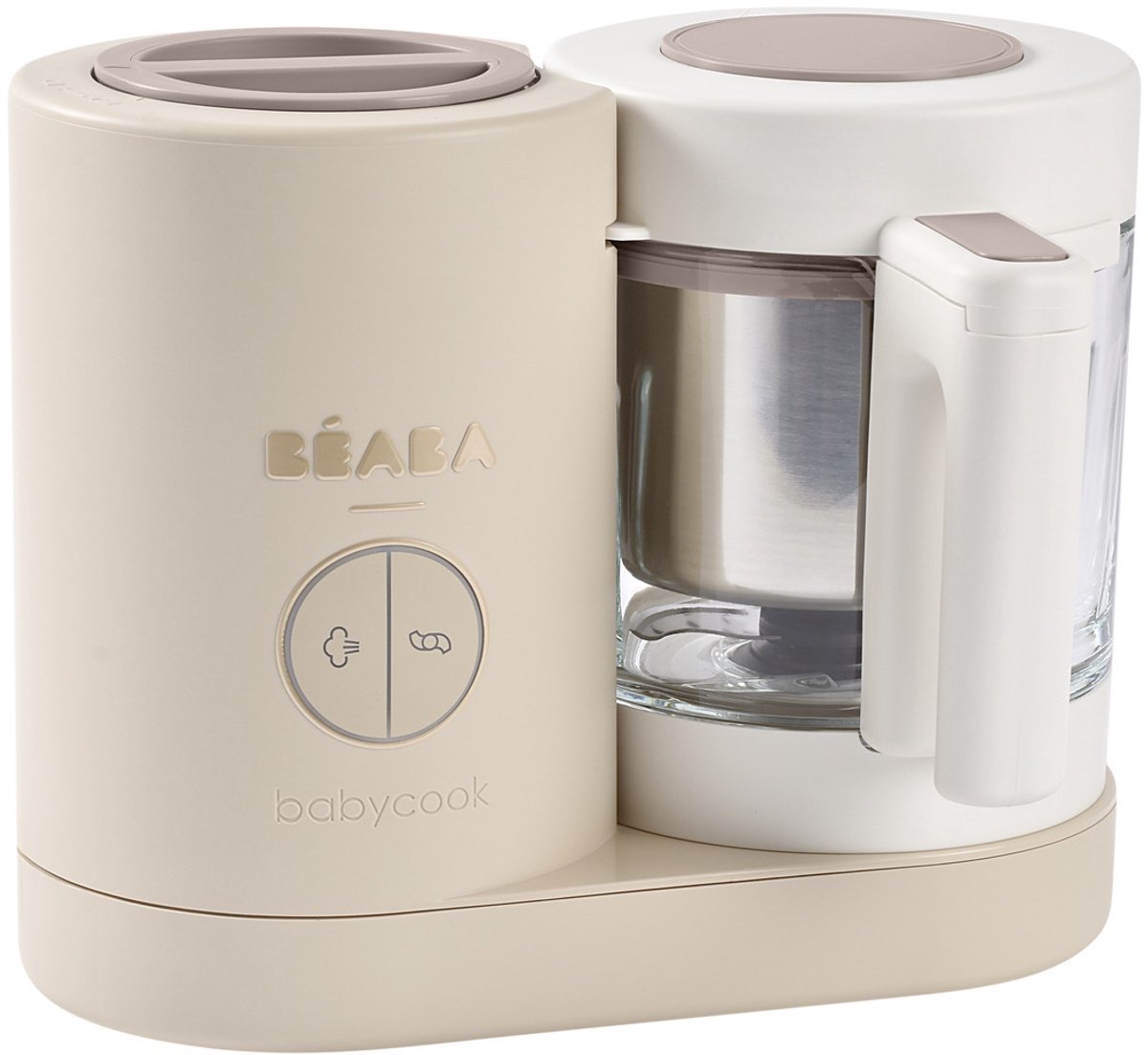 Béaba babycook néo – 6-in-1 babyfoodprocessor – stomen, mixen, ontdooien verwarmen – glas rvs – eco-design – 1250 ml – argile