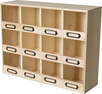 Artemio wood rack 41x11x31cm