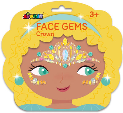 Avenir gezichtsstickers - kroon - face gem - versier jezelf - 3 jaar