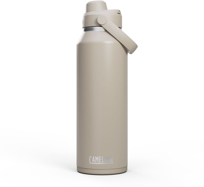 Camelbak thrive chug drinkfles - 1,2 l - rvs - met draaidop - isolatie waterfles - beige (stone)