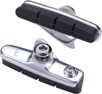 Bbb cycling remblokjes fiets roadstop - cartridgetype - velgrem racefiets - compatibel met shimano sram - zwart - bbs-02