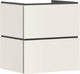 Hansgrohe xilesa e - badmeubel - 580 470mm maat - 2 lades - push-open lades - voor wastafel - sand matt beige