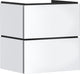 Hansgrohe xilesa e - badmeubel - 580 470mm maat - 2 lades - push-open lades - voor wastafel - mat wit