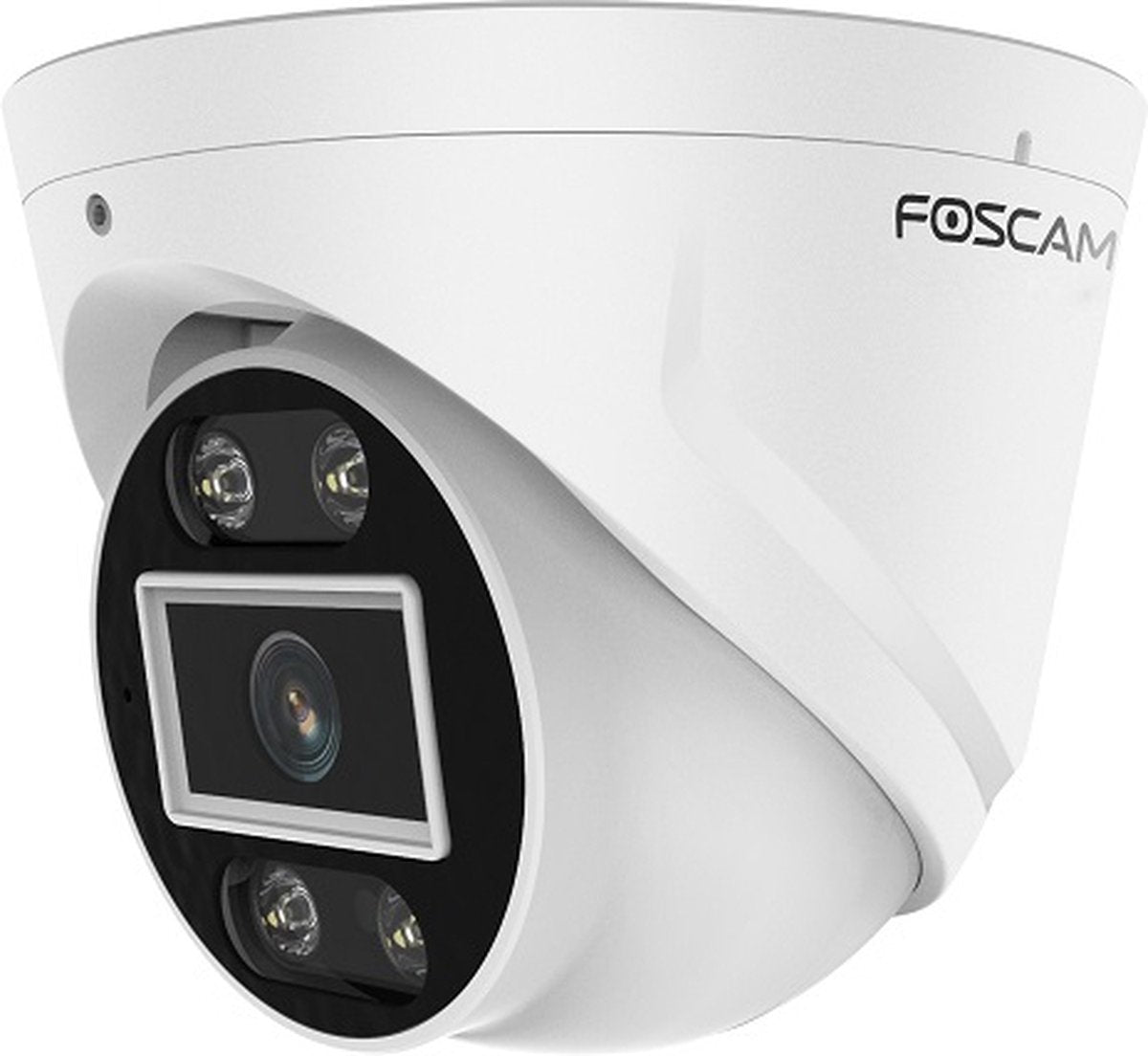 Foscam t8ep 4k uhd turret beveiligingscamera – 8mp poe camera voor buiten – actieve afschrikking met sirene en spotlight – slimme detectie – nachtzicht – ip66 – wit