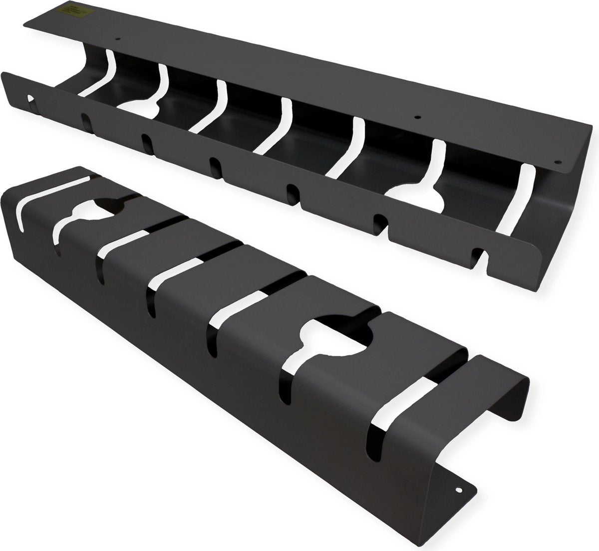 Roline kabelgoot, voor montage onder bureau (2 stuks), zwart
