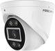 Foscam t5ep-w 3k turret camera – 5mp poe bewaking voor buiten – slimme persoon- en voertuigherkenning – sirene, spotlight en 2-weg audio – ip66 – wit