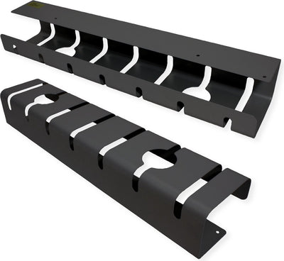 Roline kabelgoot, voor montage onder bureau (2 stuks), zwart