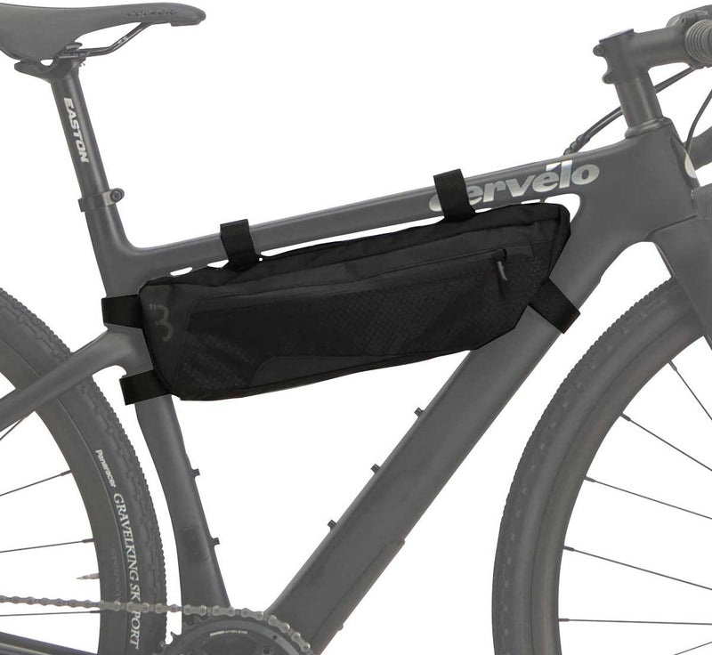Bbb cycling frametas racefiets gravelbike 3 liter - waterbestendige bikepacking fietstas - verstelbaar - bikepacking tassen - middle mate small bsb-142