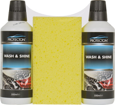 reinigingsset Wash Shine met spons 1 liter 3-delig