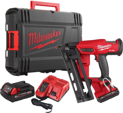 Milwaukee m18 fn16ga-202x | m18 fuel 16 ga afwerkingstacker | 32-63mm | 18v | 2.0ah li-ion accu - 4933478092