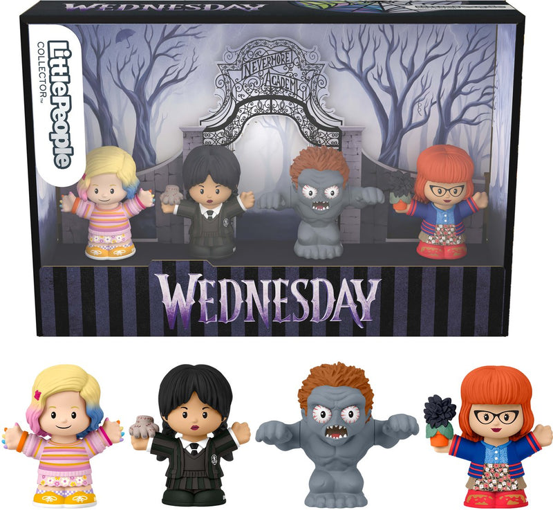 Fisher-price little people collector wednesday speciale editie set voor volwassenen en fans - 4 figuren