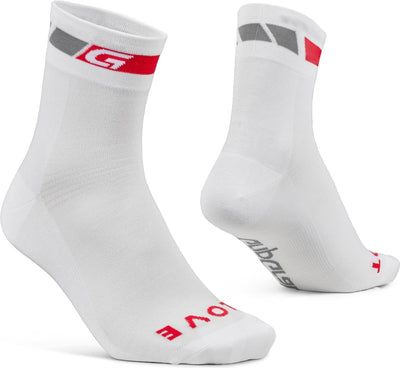 Gripgrab - classic regular cut zomer fietssokken 1 paar coolmax wielersport sokken - wit - unisex - maat s (38-41)