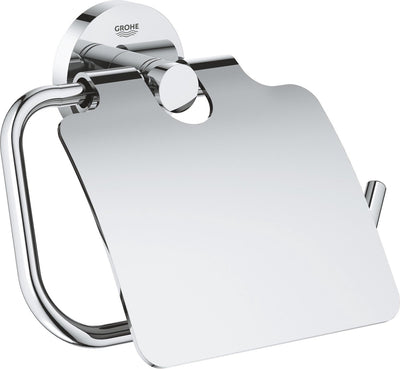 Grohe essentials toiletrolhouder - met deksel - chroom