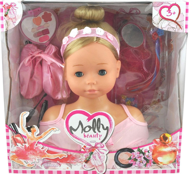 Dimian kappershoofd met make-up - molly ballerina.