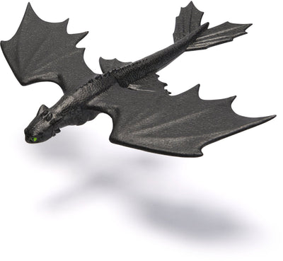 Dreamworks dragons how to train your dragon - speelgoed - zwart - eenvoudige vliegfunctie met toothless
