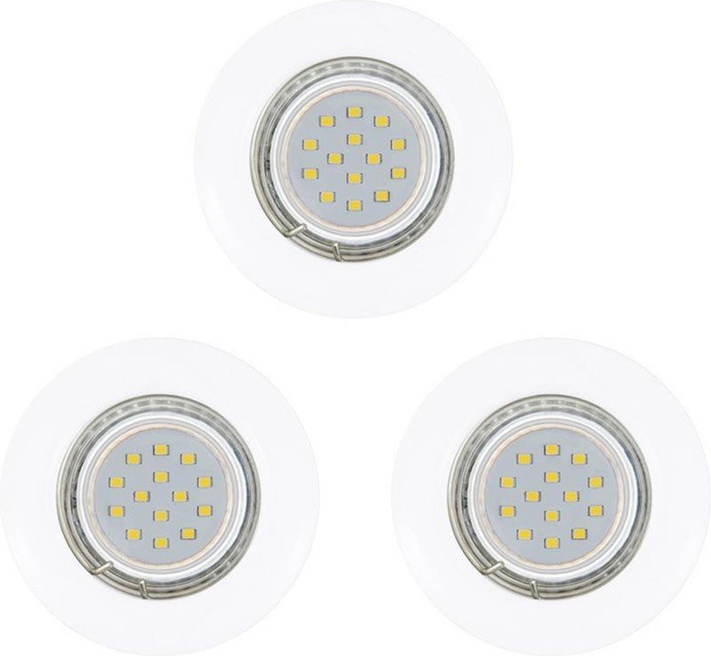 Eglo peneto - inbouwspotje - led - ø78mm. - wit - set 3 spots - inclusief lichtbronnen