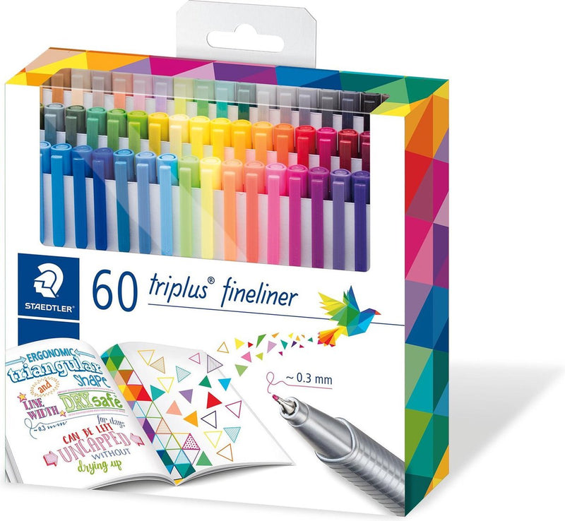 Staedtler triplus fineliner - promo etui 60 st (45 + 15 gratis)