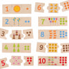 Bigjigs houten legpuzzel cijfer tegels, 30st.