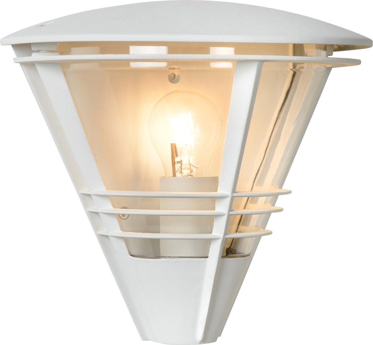 Lucide livia - wandlamp binnen buiten - 1xe27 - ip44 - wit