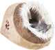 Trixie kattenmand iglo minou roze grijs - 36x26x41 cm