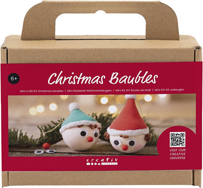 Creativ company mini hobbyset kerstballen rode en groene kabouters