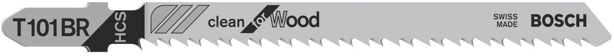 Bosch - decoupeerzaagblad t 101 br clean for wood - 25 stuks