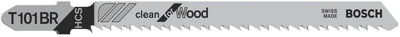 Bosch - decoupeerzaagblad t 101 br clean for wood - 25 stuks