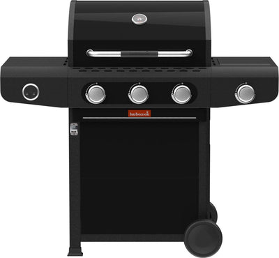 Barbecook siesta 310 graphite - gas bbq barbecue - 3 branders - met zijbrander - 1 vaste zijtafel - 124x56x118cm