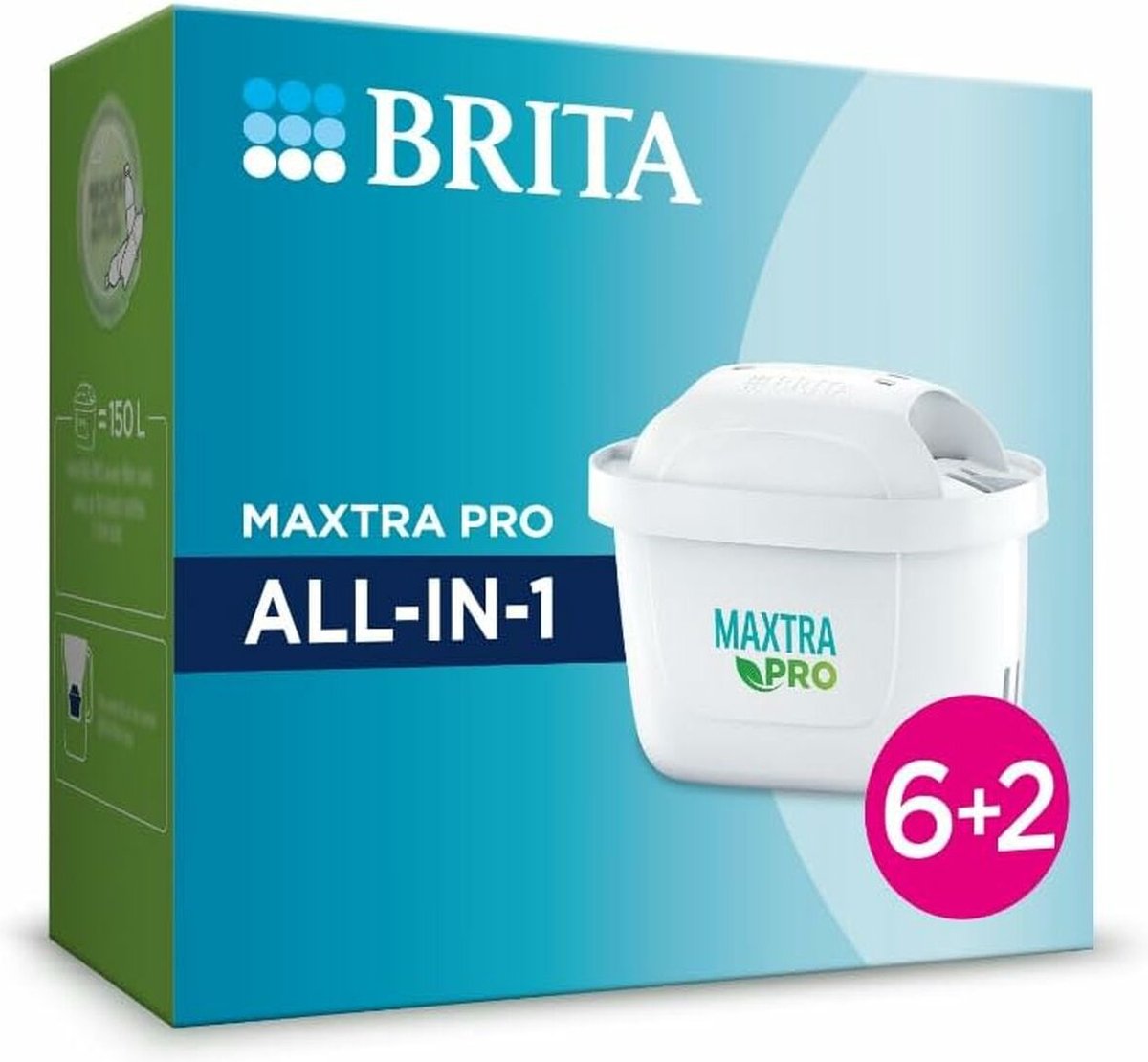 Brita pakket met 6 waterfilters + 2 gratis - - maxtra pro all-in-1