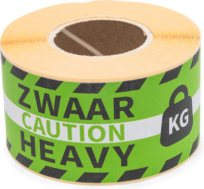 Raadhuis gevaaretiketten - heavy - groen zwart - 250 stuks - sticker waarschuwing