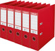 Esselte nr.1 vivida ordner - rugbreedte 75 mm - voordeelverpakking (5 stuks) - rood