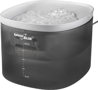 Greenblue - automatische waterdispenser - drinkfontein kat hond - drinkbak voor huisdieren - 3l - usb 5v1a, gb392 - grijs