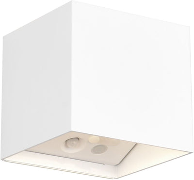 Rl live your light reality genie - wandlamp - wit mat - incl. 2x smd 1 w - bewegingssensor - usb-aansluiting - verlichting omhoog en omlaag - wandmontage - oplaadbaar - rl now - buitenverlichting - ip44