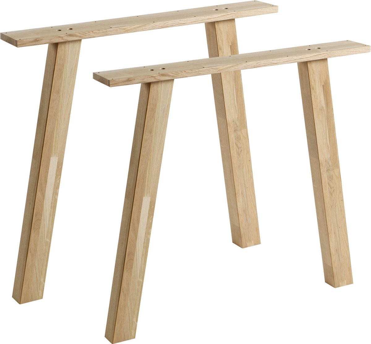 Woood tablo a poot - eiken - transparant - set van 2