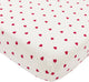 Meyco baby sweet heart hoeslaken junior bed - white red - 70x140 150cm